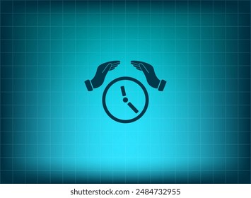 Vector illustration on blue background