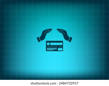 Vector illustration on blue background