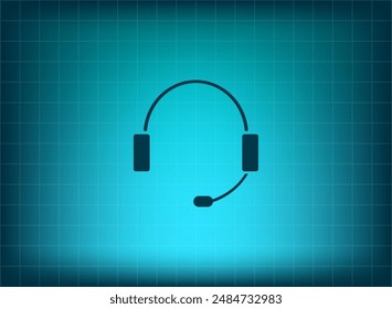 Vektorillustration auf blauem Hintergrund