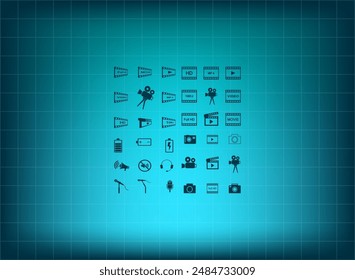 Vector illustration on blue background