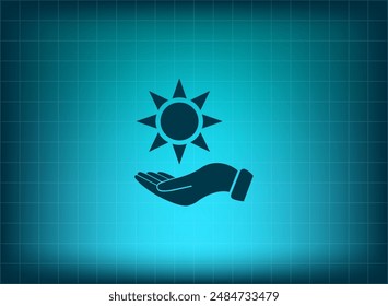 Ilustración vectorial sobre fondo azul
