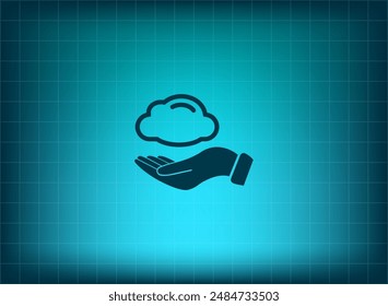 Vector illustration on blue background