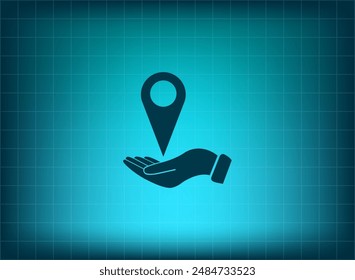 Vector illustration on blue background
