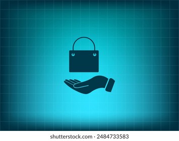 Vector illustration on blue background