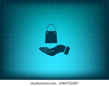 Ilustración vectorial sobre fondo azul