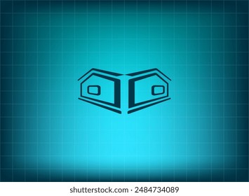 Vector illustration on blue background