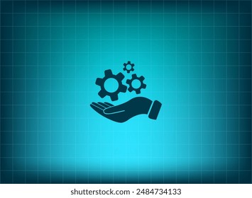Vector illustration on blue background