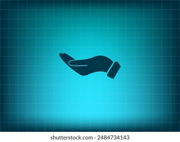 Ilustración vectorial sobre fondo azul