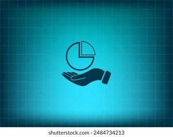 Vector illustration on blue background