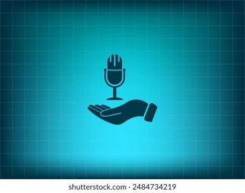 Vector illustration on blue background