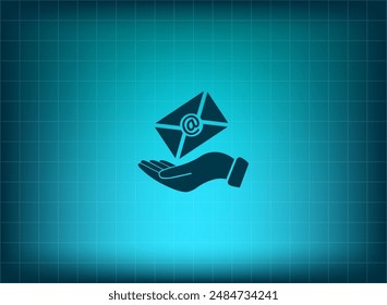 Vector illustration on blue background