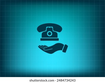 Ilustración vectorial sobre fondo azul