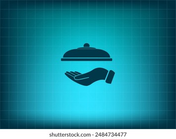 Vector illustration on blue background