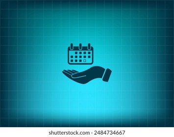 Ilustración vectorial sobre fondo azul