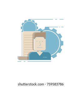 Vector illustration on business theme for your design.
