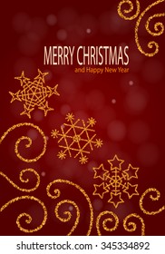 Vector illustration on a Christmas theme.