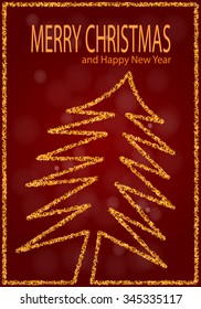 Vector illustration on a Christmas theme.