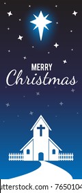 Vector illustration on a Christmas theme. Christmas card. Christian holiday. 
