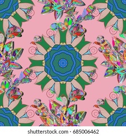 Vector illustration. On colored background. Vector abstract pattern page for antistress.