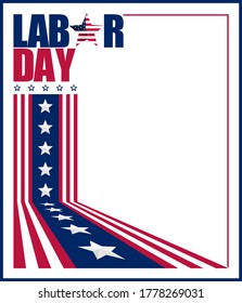 Vector illustration on the commemoration of the US Labor Day. Perfect for any use.