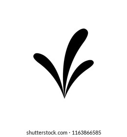 Vector illustration on growing grass