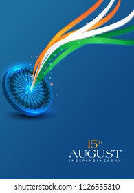 Vector illustration on Independence Day of India. 15th of August. vector design elements of the national day.Graphic icons.