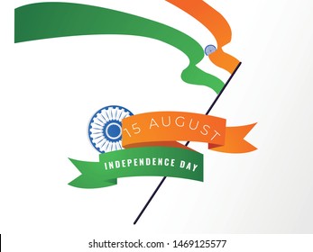 Vector illustration on Independence Day of India. 15th of August.