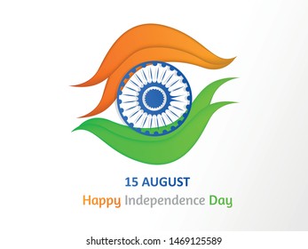 Vector illustration on Independence Day of India. 15th of August.
