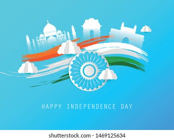 Vector illustration on Independence Day of India. 15th of August.