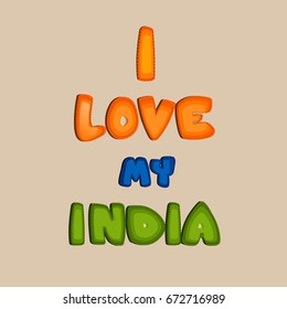 Vector illustration on Independence Day of India. 15th of August. vector design elements of the national day.Graphic icons.