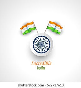 Vector illustration on Independence Day of India. 15th of August. vector design elements of the national day.Graphic icons.