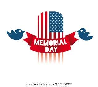 vector illustration on Memorial Day, we remember you, design and sale of gift coupons, the symbol of the memory sticker