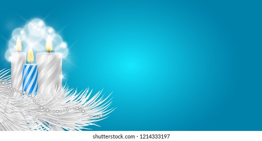 Vector Illustration on "Merry Christmas and Happy New Year" theme. Can be used as gift certificate, gift cards, festive banner and etc.