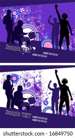 Vector Illustration on a musical theme.
