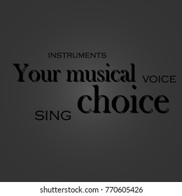 vector illustration on a musical theme