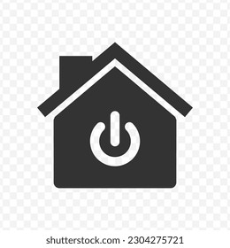 Vector illustration of on off house icon in dark color and transparent background(png). - Powered by Shutterstock - Get 15% off with code: PIKWIZARD15