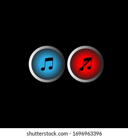 Icono de sonido encendido y apagado del vector
