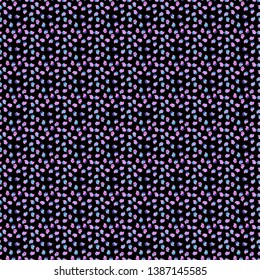 Vector illustration. On pink, blue and black. Of different types of beautiful modern cakes, such as chocolate cake. Cakes seamless pattern collection.