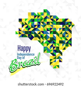 Vector Illustration on September 7, Happy Independence Day of Brazil, (Dia 7 de Setembro, Independencia do Brazil)