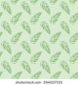 vector illustration on a summer theme, palm tree, leaves