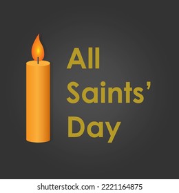 Vector illustration on the theme of All Saints’ Day, Suitable for Poster, Banners, campaign and greeting card.