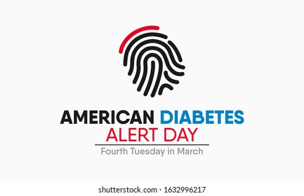Vector illustration on the theme of American Diabetes Alert day observed on fourth Tuesday in March.