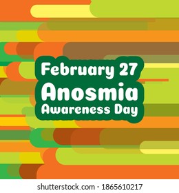 Vector illustration on the theme of Anosmia Awareness Day