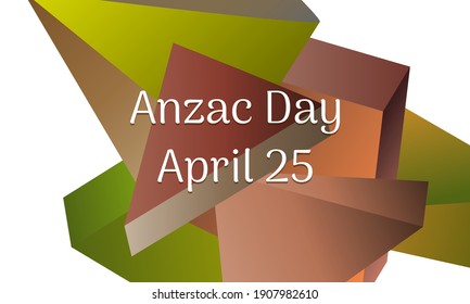 Vector illustration on the theme of 
Anzac Day