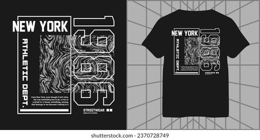 Vektorgrafik zum Thema athletische New York City. Vintage-Design.Anzahl Sporttypografie, für Straßenbekleidung und T-Shirt-Design im urbanen Stil, Hoodies usw.