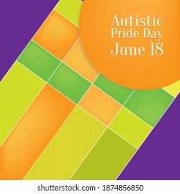 Vector illustration on the theme of Autistic Pride Day