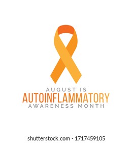 Vector illustration on the theme of Autoinflammatory awareness month observed each year during August.