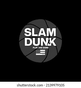 Vector illustration on the theme of basketball in New York City. Sport typography, t-shirt graphics, poster, banner, flyer, print and postcard
