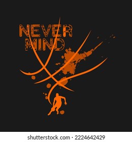 Vector illustration on the theme of basketball in Brooklyn street. Sport typography, t-shirt graphics, poster, banner, flyer, print and postcard 