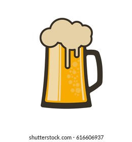 Vector illustration on a theme of beer.